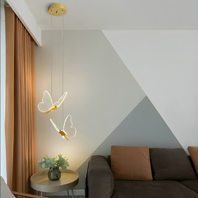 Stylish Modern Metal LED Pendant Light with Adjustable Length for Illuminating Residential Spaces