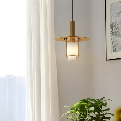 Elegant Gold Pendant with Adjustable Hanging Length and Clear Glass Shade