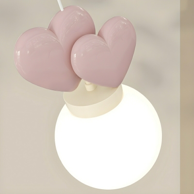 Elegant Modern White 1-Light LED Wall Sconce with Resin Shade