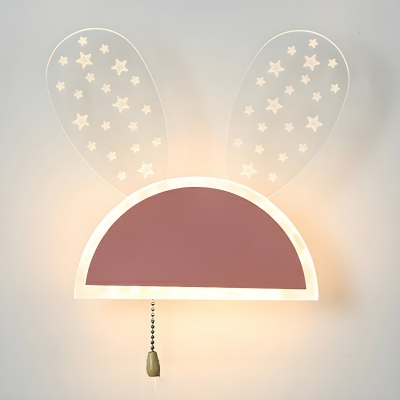 Elegant Acrylic Modern 1-Light LED Wall Lamp with Hardwired Installation