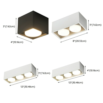 Modern LED Bulb Flush Mount Ceiling Light with Metal Fixture for Residential Use