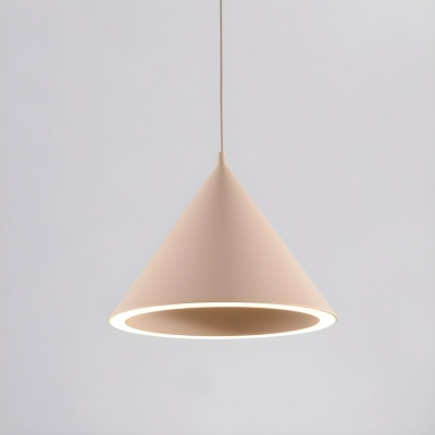 Modern Metal Pendant Light with Yellow Light LED Bulb and Adjustable Hanging Length