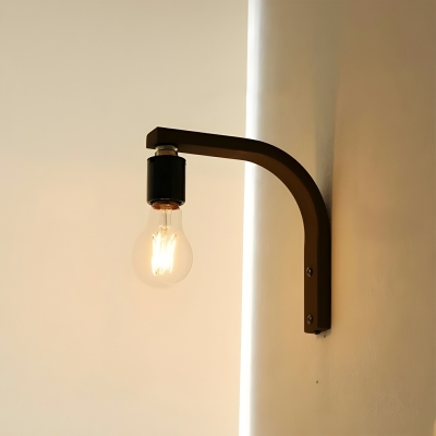 Modern Wood Wall Sconce with Hardwired LED Light, Ideal for Residential Use