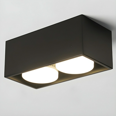 Luxury Vernickelt Glass Drum Semi-Flush Modern Ceiling Light with LED Bulbs