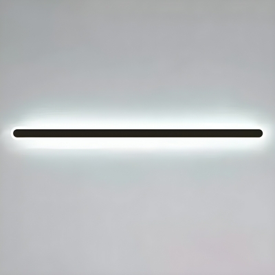 Luxurious Black Metal Ambient 1-Light LED Wall Lamp with Acrylic Shade for Modern Residential Decor