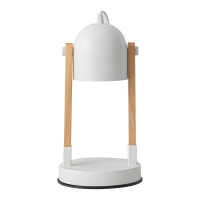 Elegant Metal Bi-pin Table Lamp with Dimmer Switch and Modern Iron Shade