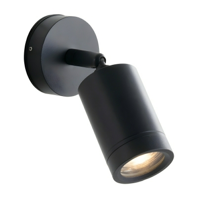 Modern Black Aluminum 1-Light Wall Lamp with Bi-Pin Light Type