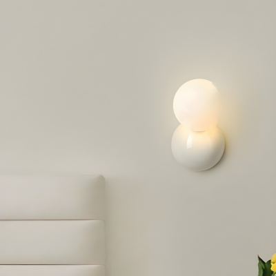 Modern Hardwired 1-Light Wall Sconce with White Acrylic Shade for Ambient Lighting