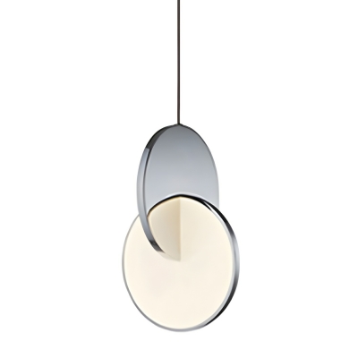 Modern Metal LED Pendant Light with Acrylic Shade and Adjustable Hanging Length for Stylish Ambiance