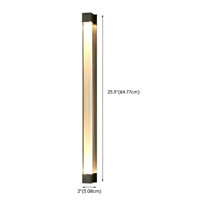 Warm Light Modern LED Hardwired Wall Lamp with Acrylic Shade for Residential Use