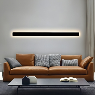 Modern Metal LED Wall Lamp with Acrylic Shade - 1-Light, Hardwired