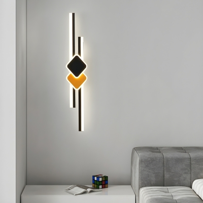Modern Wall Lamp with Rocker Switch - Acrylic Shade, Easy Assembly