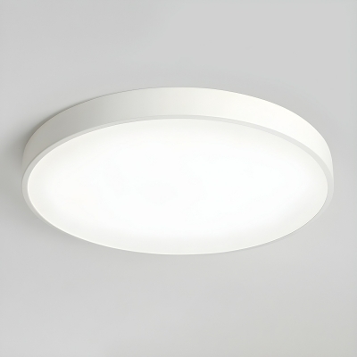 Modern Circle LED Flush Mount Ceiling Light with Acrylic Shade for Residential Use
