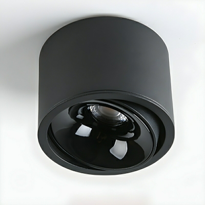Modern Cylinder LED Flush Mount Ceiling Light in Warm Light for Residential Use