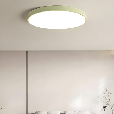 Modern LED Flush Mount Ceiling Light with Metal Construction and Acrylic Shade