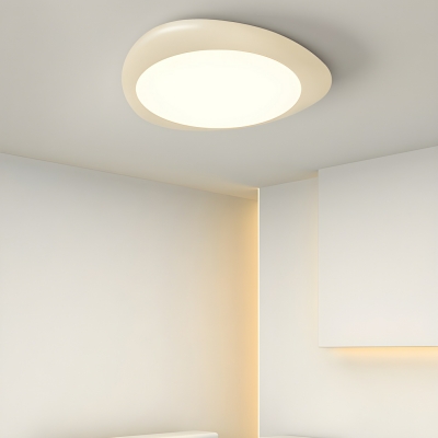 Resin Flush Mount Modern LED Light with Acrylic Shade and Down Lighting for Residential Use