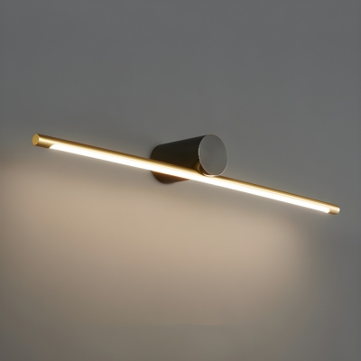 Sleek Straight Modern Vanity Light with Ambient LED & Sturdy Metal Design