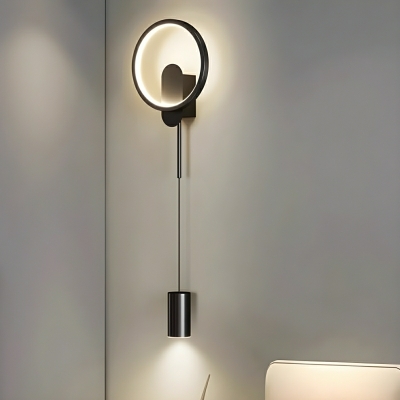 Contemporary Metal LED Wall Sconce with Up & Down Acrylic Shade in Modern Style