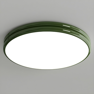 LED Bulbs Modern Flush Mount Ceiling Light with Downward Acrylic Shade - Perfect for Residential Use