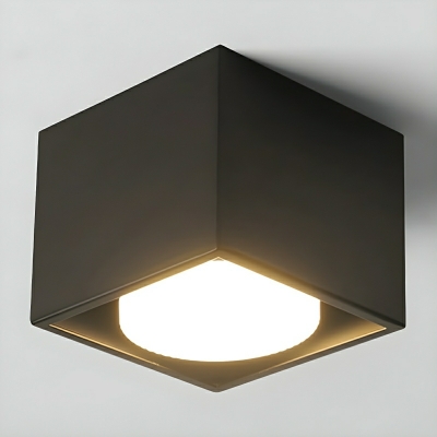 Luxury Vernickelt Glass Drum Semi-Flush Modern Ceiling Light with LED Bulbs