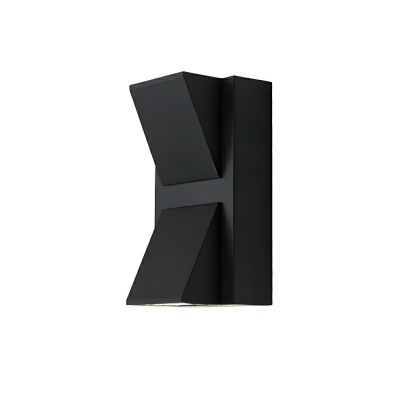 Modern Black Aluminum LED Bulb Outdoor Wall Sconce for Entertaining Ambience