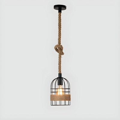 Modern Black Metal Pendant Light with Adjustable Hanging Length for Contemporary Home Decor Style