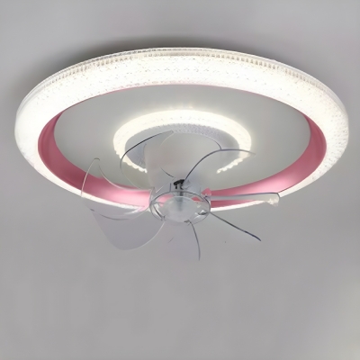 Modern Ceiling Fan with Remote Control and Dimmable LED Light