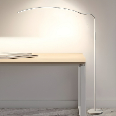 Modern Floor Lamp with LED Bulb, White Light, Metal Material