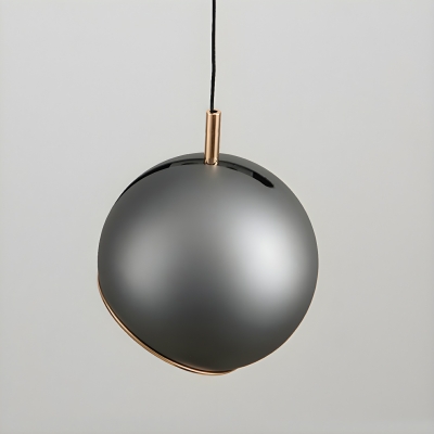 Modern Metal Pendant Light with Glass Shade and Adjustable Hanging Length