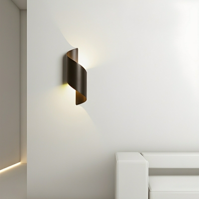 Modern Up & Down 2-Light Wall Lamp in Warm Light with Acrylic-Shade