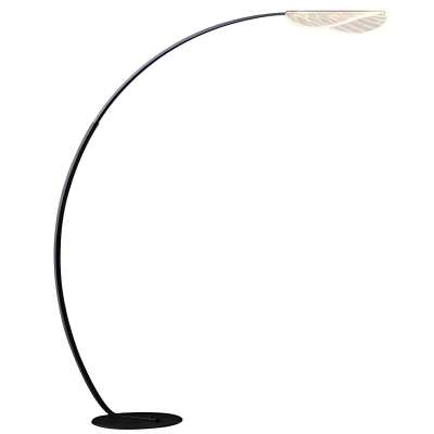 Sleek Metal Arc LED Floor Lamp with 3 Color Light and Foot Switch for Modern Style Home Use