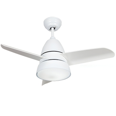 1 Light Ceiling Fan with Remote Control - Modern Style, Metal Material, 3 Speed
