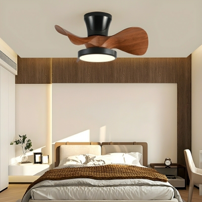 Dimmable LED Ceiling Fan with Remote Control and Stepless Dimming, Modern Style