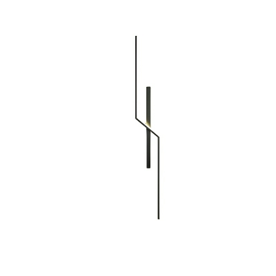 Elegant Black Metal Modern 1-Light Wall Lamp for a Contemporary Home