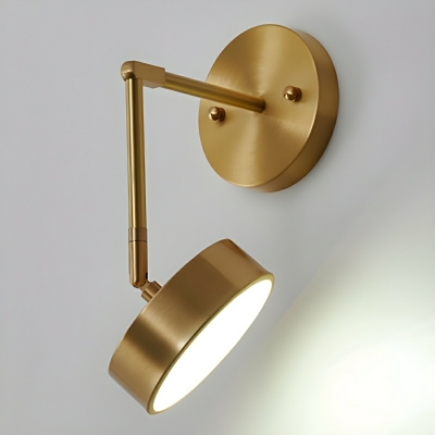 Elegant Gold 1-Light LED Wall Sconce with Acrylic Shade for Modern Décor