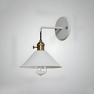 Modern LED Wall Sconce with Aluminum Shade and Hardwired Power Source