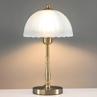 Stylish Metal Table Lamp with Glass Shade - Ideal for Modern Home Decor