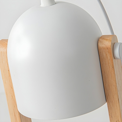 Elegant Metal Bi-pin Table Lamp with Dimmer Switch and Modern Iron Shade