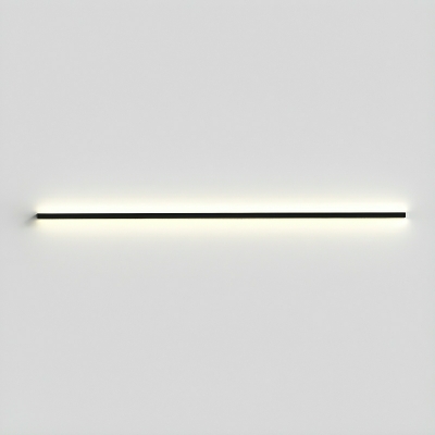 Modern Black Metal Wall Lamp, 1-Light LED With Acrylic Cover, Perfect For Home Use