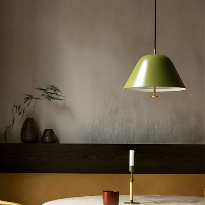 Modern Iron Pendant with Adjustable Hanging Length and Warm Light for Contemporary Lighting
