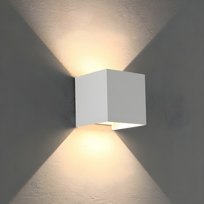 Modern LED Bulbs 2-Light Hardwired Wall Sconce with Aluminum Shade