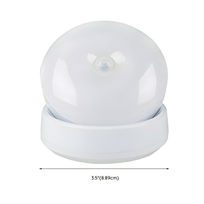 Rechargeable White Modern 1-Light Wall Sconce for Ambiance in Residential Use