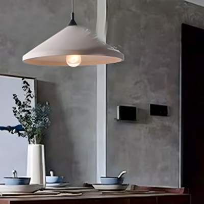 Sleek Gray Concrete Pendant Light - Modern Hanging Design for Non-Residential Spaces