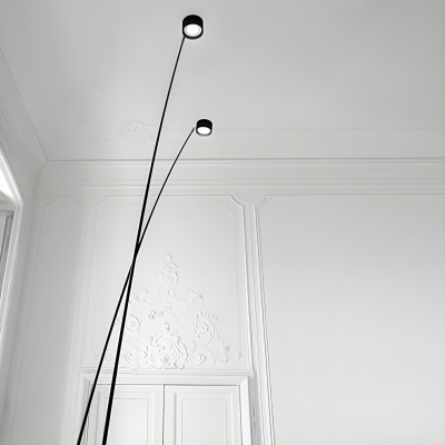 Elegant Black Floor Lamp with White Drum Shade for Modern Style Lovers