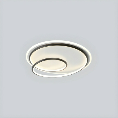 Geometric 1-Light LED Acrylic Shade Flush Mount Ceiling Light