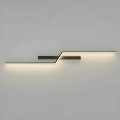 Modern 1-Light LED Metal Wall Lamp with Clear Shade - Perfect for Residential Use