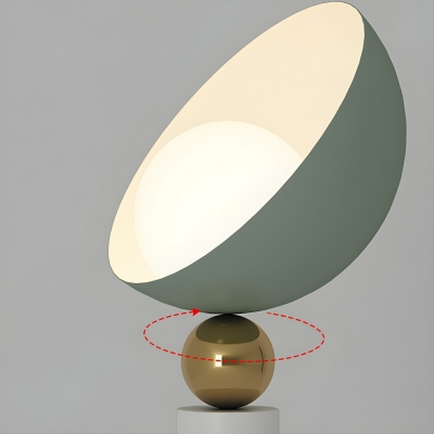 Modern Metal Floor Lamp with Bowl/Shaped Glass Shade for Residential Use