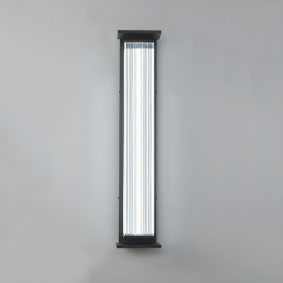 Stylish Stainless-steel Wall Sconce with Clear Acrylic Shade