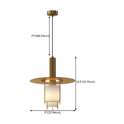 Elegant Gold Pendant with Adjustable Hanging Length and Clear Glass Shade