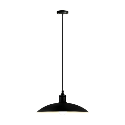 Modern Iron Dome Pendant Light with Adjustable Hanging Length for Non-Residential Use